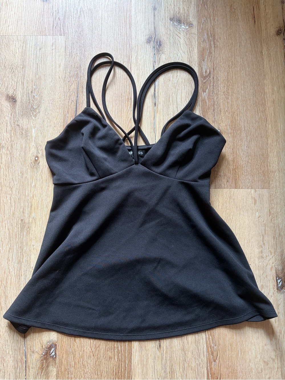 Express Black Strappy Camisole Top